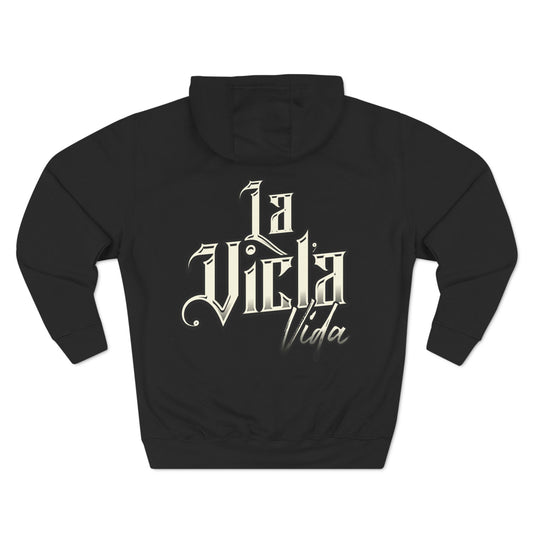 La Vicla Vida B/W Logo Hoodie