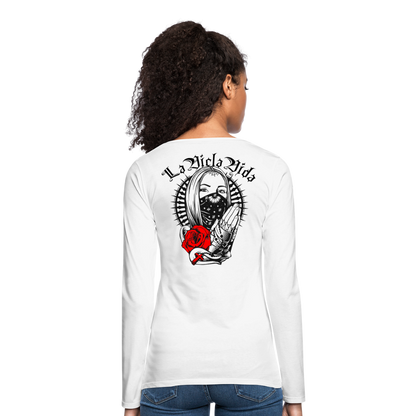 Women's Blessed Premium Long Sleeve T-Shirt - white