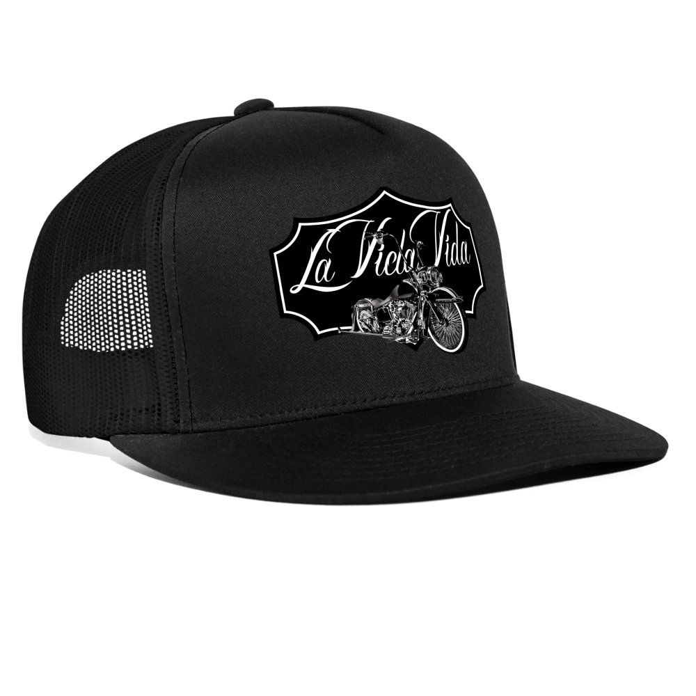 Badge = Trucker Cap - black/black