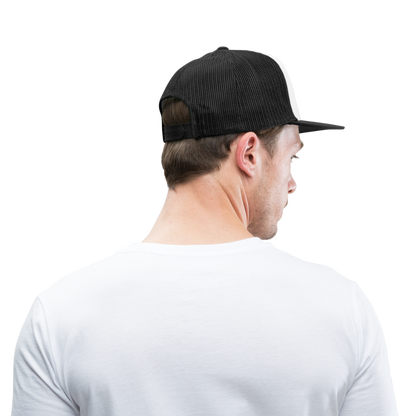 Badge = Trucker Cap - white/black