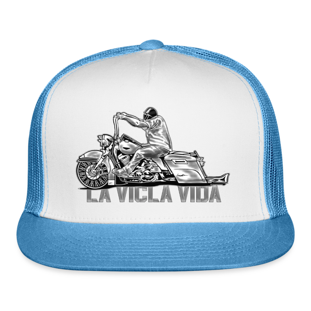 La Vida Trucker Had - white/blue