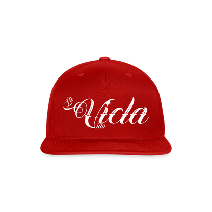 LaViclaVida Snapback Baseball Cap - red
