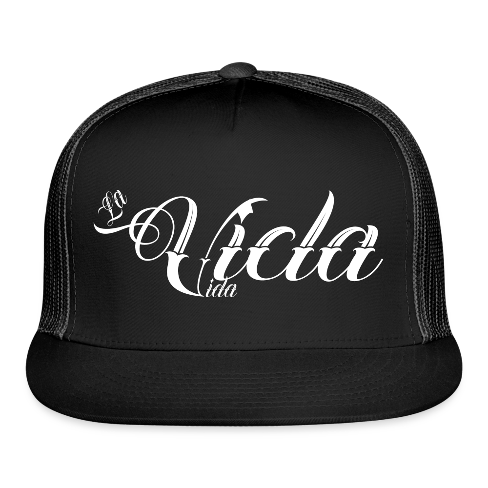 LaViclaVida Trucker Hat - black/black