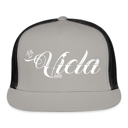 LaViclaVida Trucker Hat - gray/black